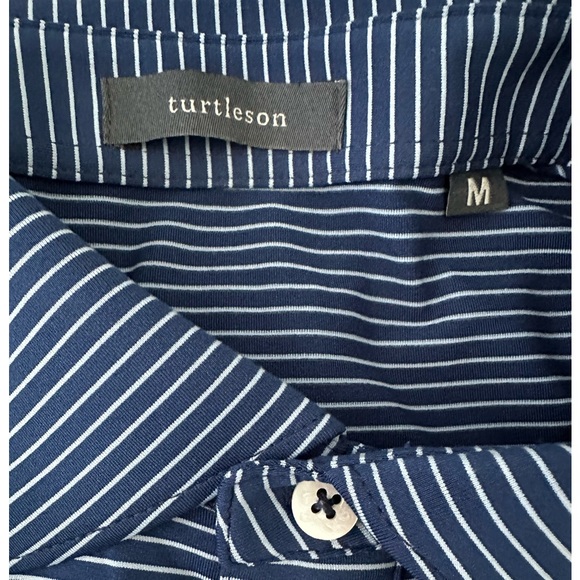 NWOT Turtleson Carter Stripe Performance Polo - Picture 3 of 4